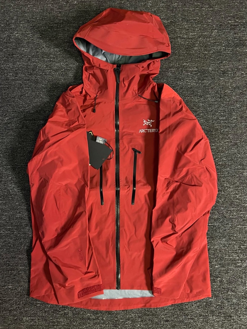Arc'teryx Red SV Hooded Waterproof Ski Jacketed